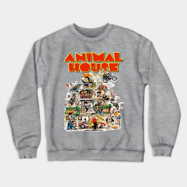 Animal House Movie Crewneck Sweatshirt by Alema Art